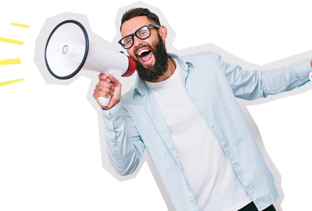 Man with Megaphone